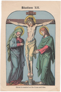 Christ is exalted on the Cross and dies